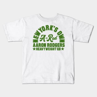 New York's Own Aaron Rodgers (White) Kids T-Shirt